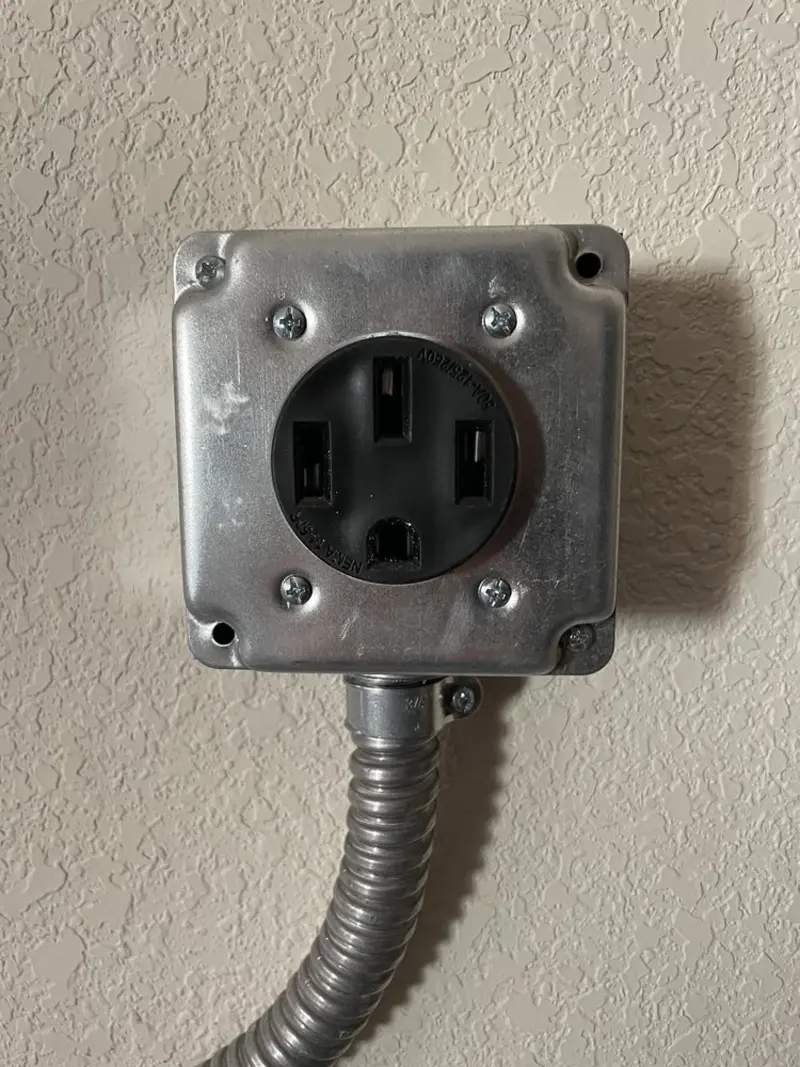 NEMA 14-50 outlet installed for Electrical Panel Upgrade in Baker City